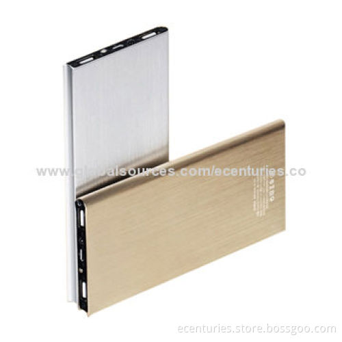 Slim power bank with capacities 8,000mAh